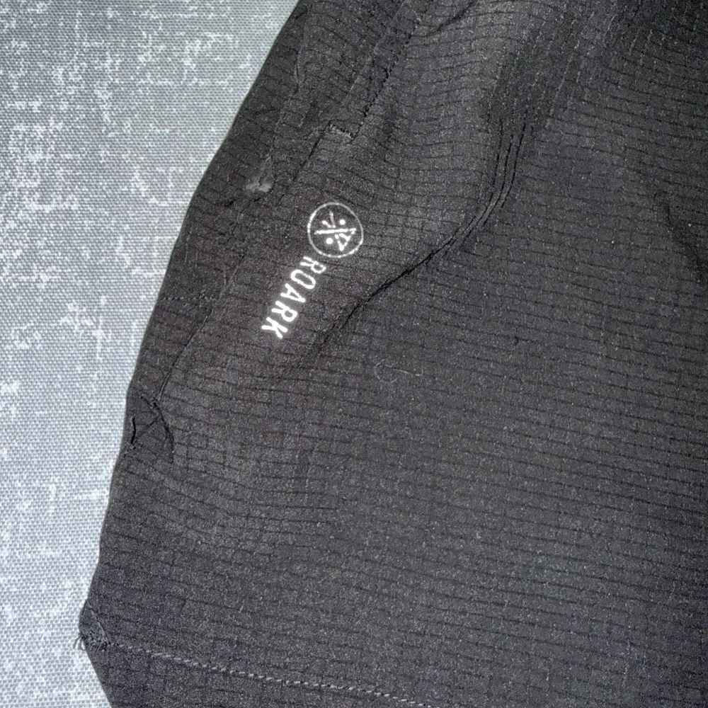Roark Shorts Mens 33 Black Run Amok 2-in-1 Lined Camo 6 Inseam Athletic Running